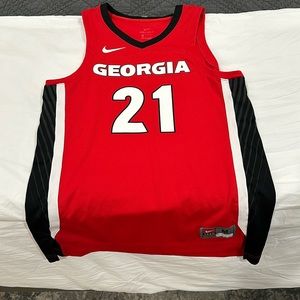 Georgia basketball Dominque Wilkins jersey.